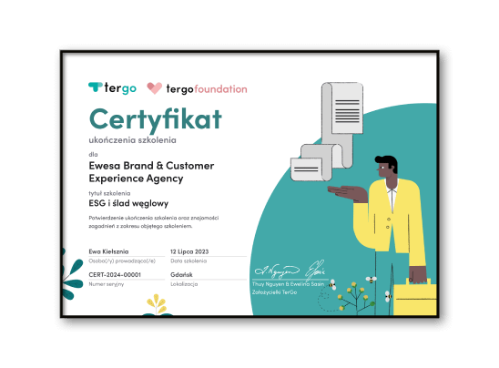 Certyfikat Tergo A